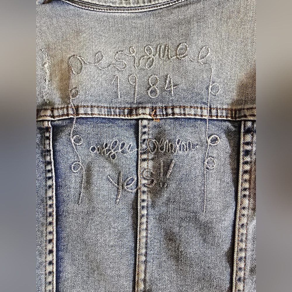 Desigual Multicolor Embellished Denim Jean Jacket - Picture 7 of 7